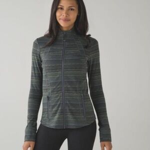 Lululemon Define Space Dye Twist Dark Slate Fatigue Green Jacket